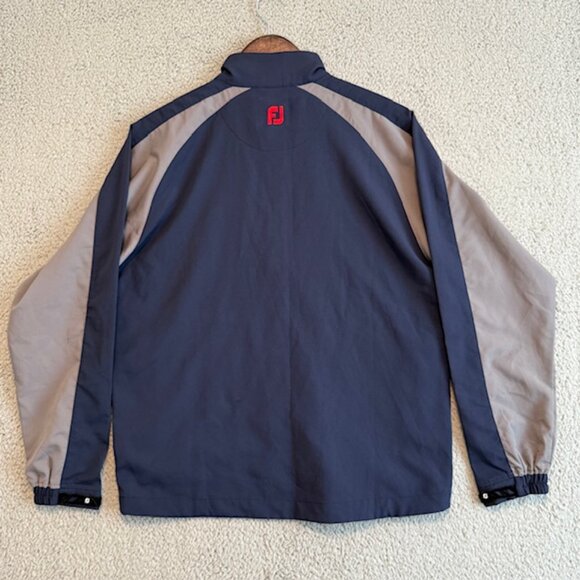 Footjoy Mens Windshirt Size M Golf Long Sleeves Pullover 1/4 Zip Windbreaker - P - Picture 6 of 15